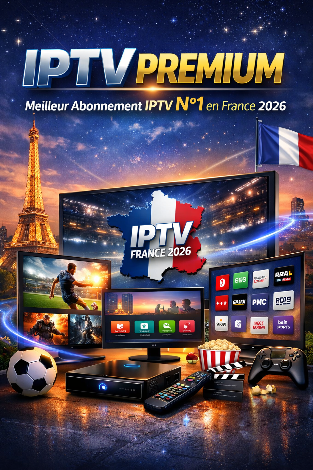 IPTV Premium : Meilleur Abonnement IPTV en France 2026